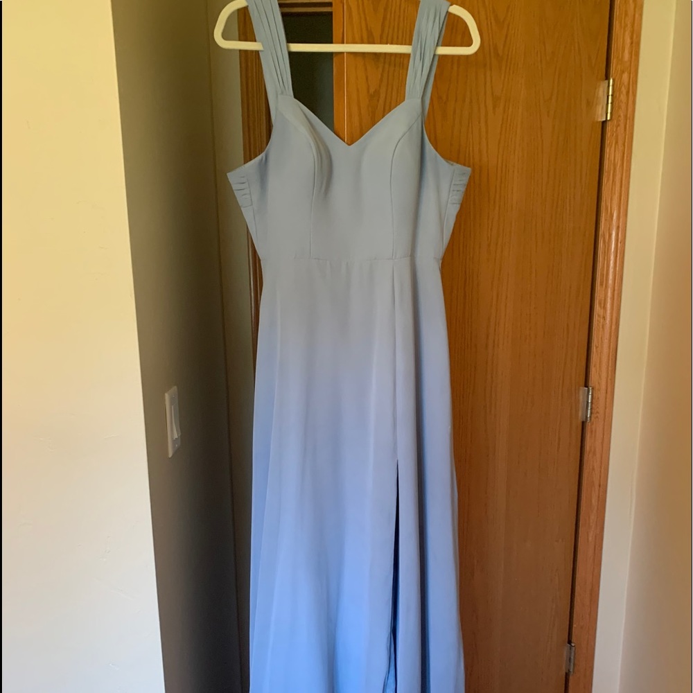 Azazie-Jane Dusty Blue bridesmaid dress!